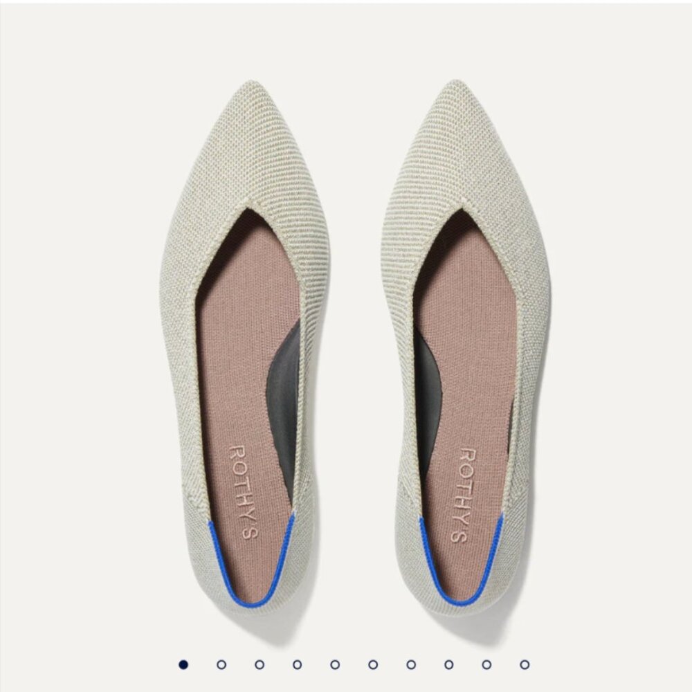 Rothy's The Point II in Diamond Twill, size 8
